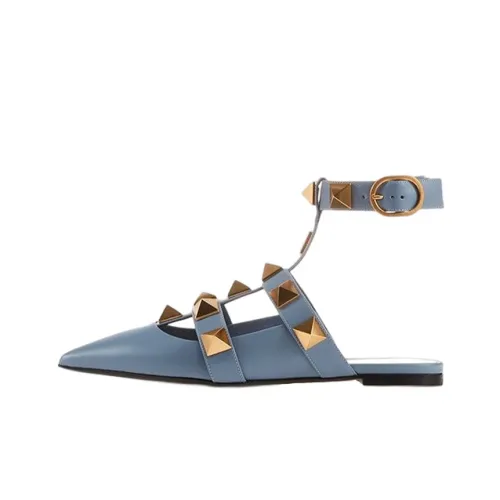 Valentino Roman Stud Повседневная обувь Женская Пыльно-синий