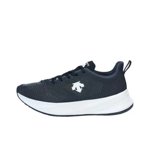 DESCENTE Enerzite Slip-on Resistant и Breathable Low-Top Повседневные Беговые кроссовки Мужские Черные