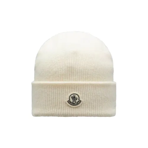 Moncler Шерстяные Шапки Экрю Унисекс
