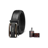 Крокодиловый узор, золотая застежка + премиум подарочная коробка