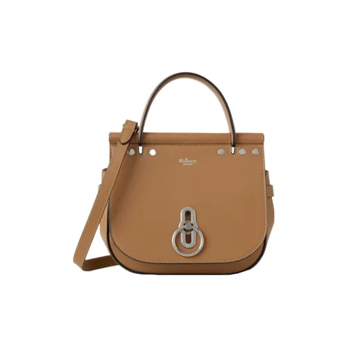 Mulberry Гладкая Телячья Кожа Сумка через плечо Сумка Маленькая Женская Коричневая