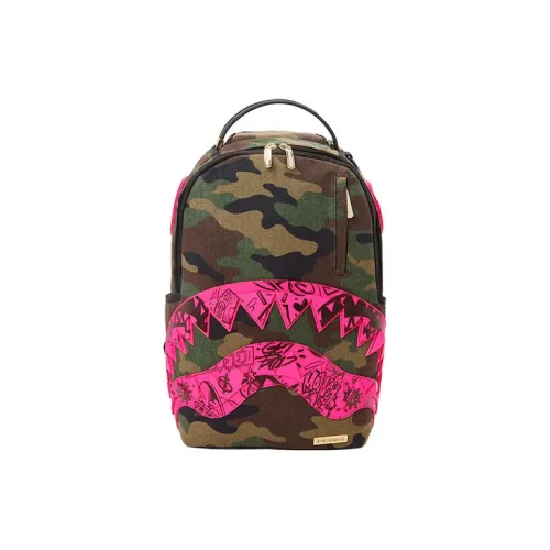 SPRAYGROUND Хлопок Рюкзак Большой Унисекс Армейский зеленый