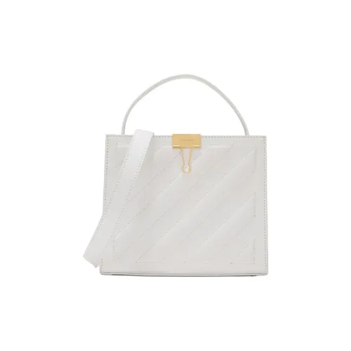 Off Белый Diag Телячья кожа Тоут Сумка Сумка для покупок Портативная Сумка через плечо Сумка через плечо Женская Белая