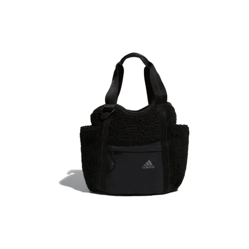 Adidas Полиэстер Тоут Сумка Сумка для покупок Сумка на плечо Сумка среднего размера Женская Черная