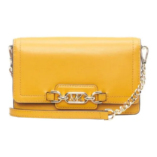 MICHAEL KORS Heather Кожа Сумка через плечо Сумка на плечо Мини Женская Желтая