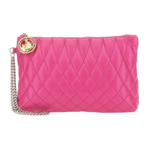Lanvin Коровья кожа Запястье Сумка Клатч Женские Розовый