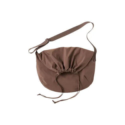 UNIQLO U Collection Хлопок Сумка через плечо Стандартная Унисекс Коричневый