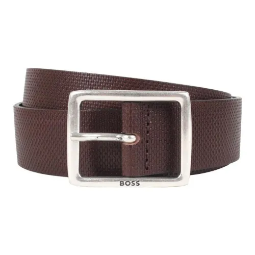 Hugo Boss Ремни из коровьей кожи, коричневые, мужские