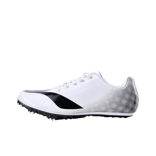 LiNing Slip-resistant Abrasion-resistant Lightweight Coating Low-Top Running Shoes Men's White LiNing Противоскользящие Устойчивые к износу Легкий покрытие Низкие кеды для бега Мужские Белые