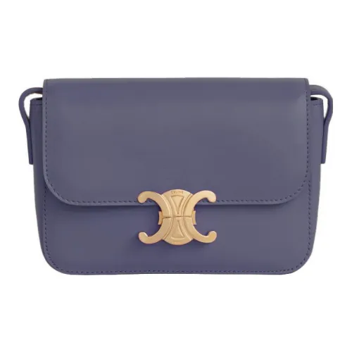 CELINE Triomphe Яркий Телячья кожа Сумка через плечо Экстра мини Женская Лаванда