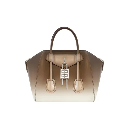 Givenchy Antigona Сумка через плечо из гладкой коровьей кожи мини-сумка для женщин цвет кофе белый