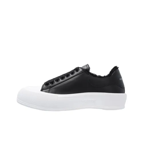 Alexander McQueen Deck Low Топ Стильные Скейтбординги Женские Черный