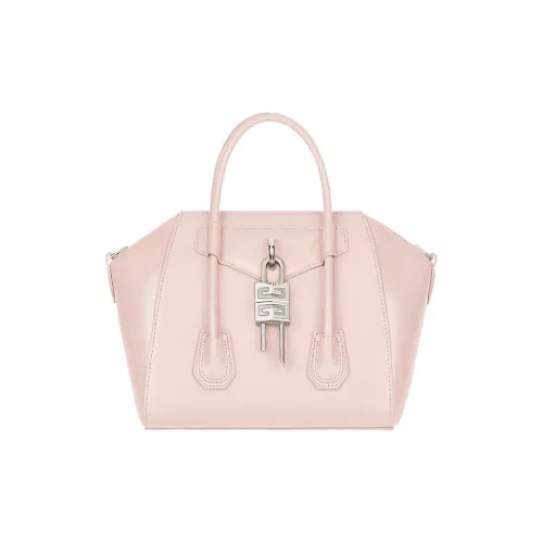 Givenchy Antigona Lock Телячья кожа Сумка Мини Женская Светло-розовая