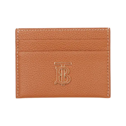 Burberry Телячья кожа Держатель для карт Женский Теплый Красно-коричневый