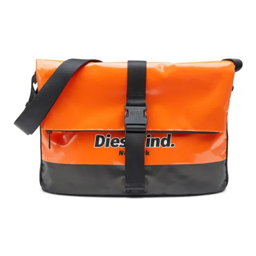 DIESEL Полиэстер Сумка через плечо Сумка на плечо Средняя Мужская Оранжевая