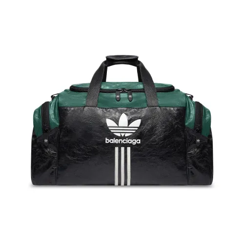 Balenciaga Adidas Коллаборация Овчина Сумка Сумка через плечо Сумка через плечо Дорожная сумка Спортивная сумка Мужская Черная Зеленая
