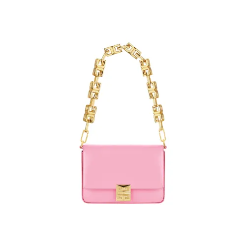 Givenchy 4G Телячья кожа Через плечо Сумка Сумка через плечо Средняя Женская Ярко-розовая