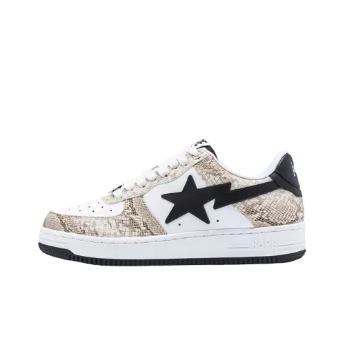A BATHING APE STA Устойчивые к истиранию Низкие Кроссовки для скейтбординга Женские Экрю