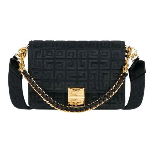 Givenchy 4G Коровья кожа Сумка через плечо Сумка на плечо Женская Черная