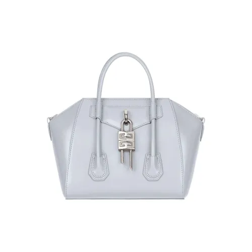 GIVENCHY Antigona Lock Телячья кожа Сумка Маленькая Женская Светло-серая