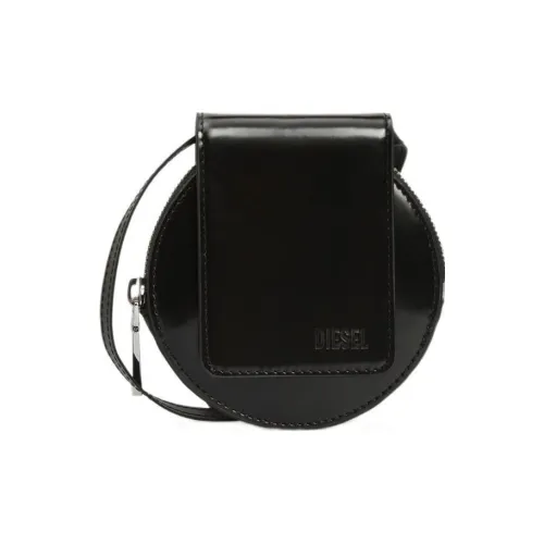 DIESEL Коровья кожа Цепочка Кошелек Мини Женские Черный