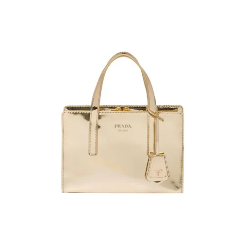 PRADA RE Edition Кожа Тоут Сумка Сумка для покупок Сумка через плечо Сумка Мини Женская Золотая