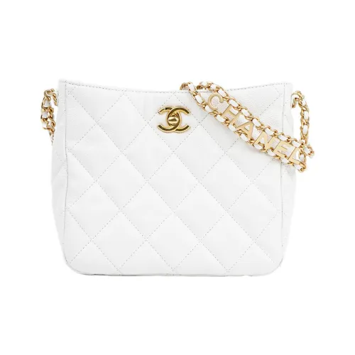 CHANEL Коровья кожа Тоут Сумка через плечо Маленькая Женская Белая