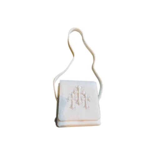 Chrome Hearts Кожа Сумка через плечо Сумка на плечо Женская Белая