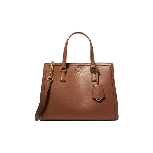MICHAEL KORS Chantal Спилок Коровьей Кожи Тоут Сумка Сумка для покупок Сумка через плечо Сумка среднего размера Женская Кожа Коричневый
