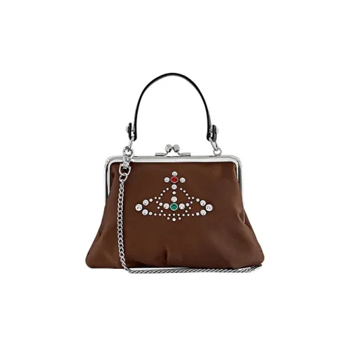 Vivienne Westwood Granny Frame PU (полиуретан) Кошелек Стандартный Женский Коричневый