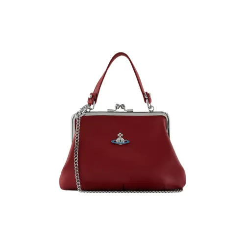 Вивьен Вествуд Granny Frame Овечья шкура Пельменная сумка Сумка через плечо Сумка через плечо Кошелек Обычный Женские Красный