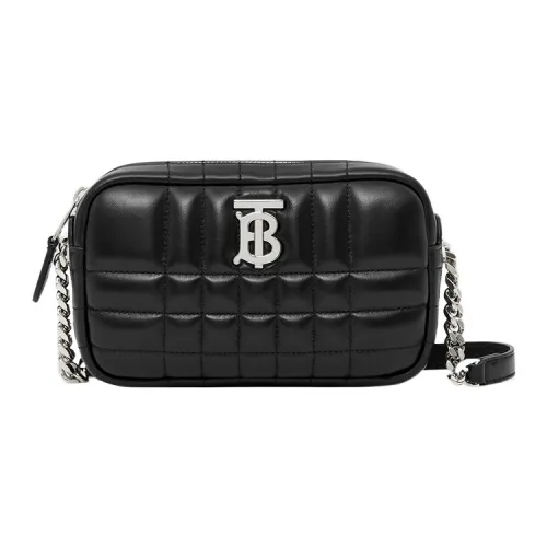 Burberry Lola Сумка из овечьей кожи Camera Сумка Сумки через плечо Сумка на плечо Женская Черная