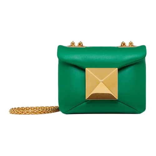 Valentino One Stud Овечья кожа Сумка через плечо Сумка на плечо Женская Зеленая