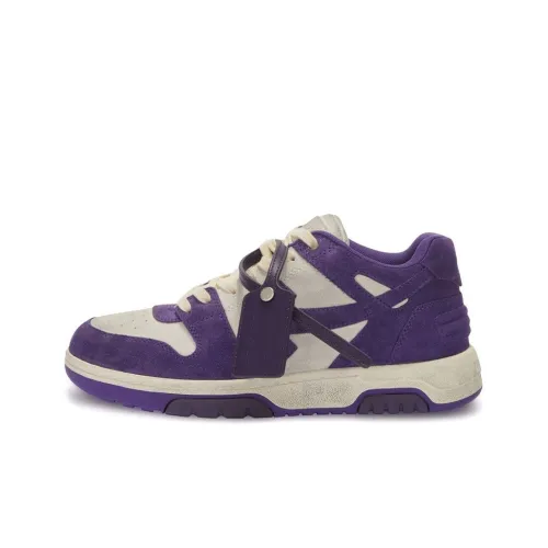 Off Белый Низкий Топ Стильный Скейтбординг Мужской Белый Фиолетовый Потертый