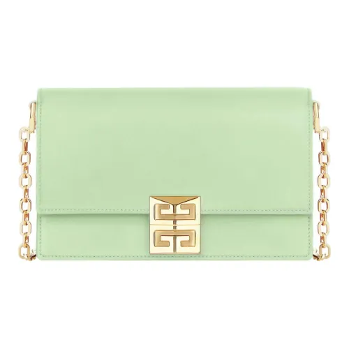 GIVENCHY 4G Гладкая коровья кожа Сумка через плечо Маленькая Женская Светло-зеленая