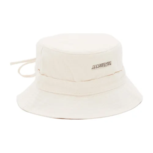 Jacquemus Cotton Bucket Hats Белый Унисекс