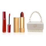 Красная жидкая помада Tube #405, цвет "Красные гнилые помидоры", объем 6,5 мл + Gucci 505, матовый, вес 3,5 г