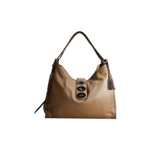 COACH Carly Напп Кожа Сумка через плечо Женская Оливково-Серый