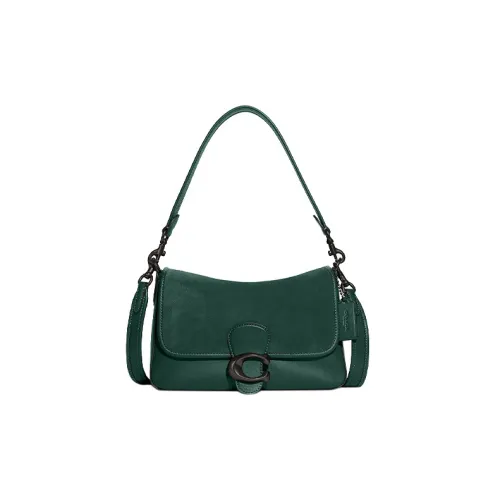 COACH Tabby Кожа с Замша Портативный Сумка через плечо Сумка на плечо Женская Лесной зеленый