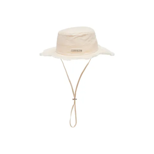 Jacquemus Cotton Bucket Hats Бежевый Унисекс