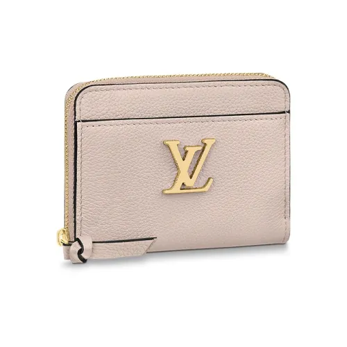 LOUIS VUITTON Zippy Телячья кожа Кошелек Женские Светло-розовый