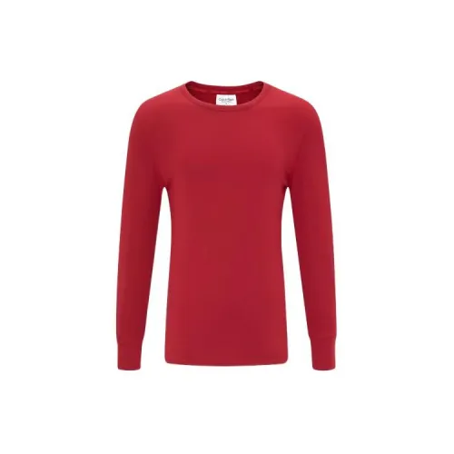 Calvin Klein Red Men's Thermal Shirts Кальвин Кляйн Красный Мужской Термальный Верх