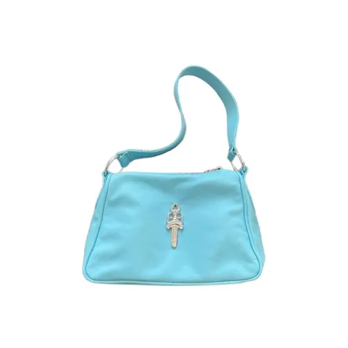 Chrome Hearts Металл Курица Блок Сумка Сумка на плечо Сумка через плечо Женская Синяя