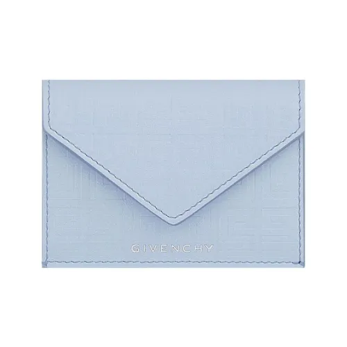 GIVENCHY 4G Коровья кожа Кошелек Маленький Женский Светло-синий