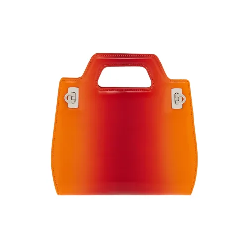 FERRAGAMO Коровья кожа Сумка Мини Женская Апельсин
