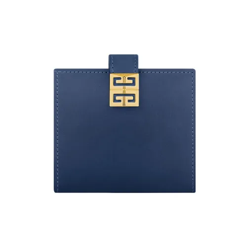 Givenchy 4G Коровья кожа Кошелек Маленький Женский Морской синий