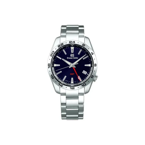 GRAND SEIKO Спортивная серия Кварцевый механизм Нержавеющая сталь Ремешок Часы 39 мм Мужские часы Синий циферблат SBGN029