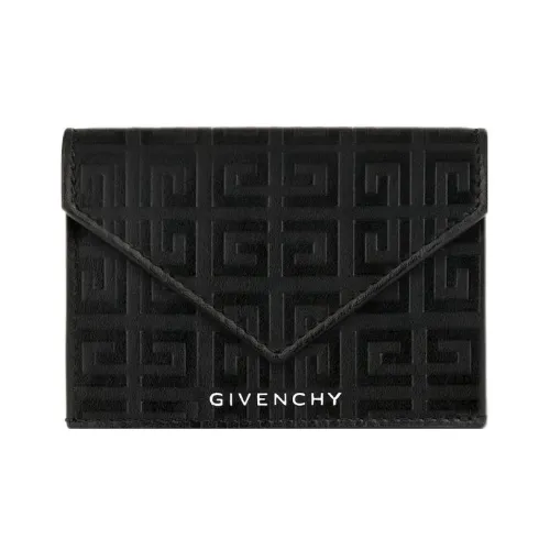 Givenchy 4G Телячья кожа Кошелек Маленький Женские Черный