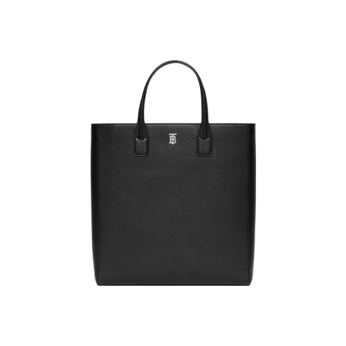 Burberry Монограмма Телячья кожа Тоут Сумка Сумка для покупок Сумка через плечо Сумка Мужская Черная