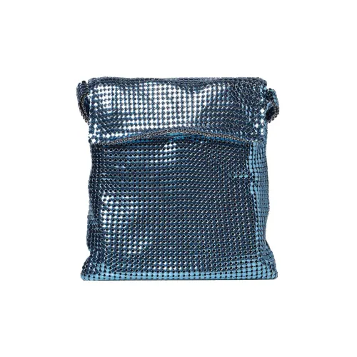 Paco Rabanne Металлическая Сумка через плечо Женская Синяя